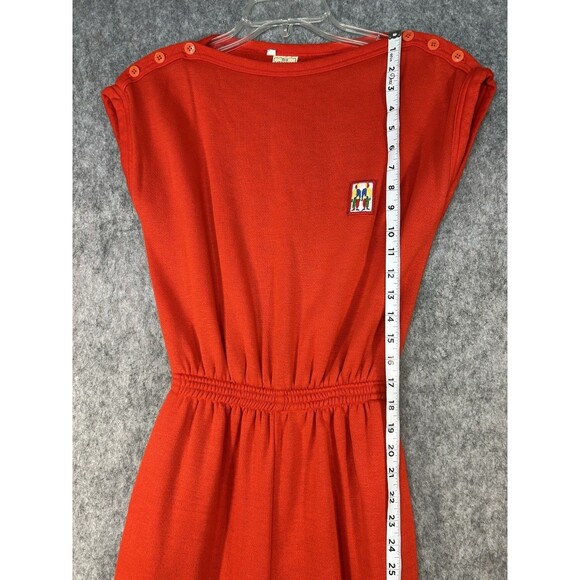 Vintage The Savannah Players Red Jumpsuit Woman Size M 70s 80s Sweatsuit - Picture 8 of 11